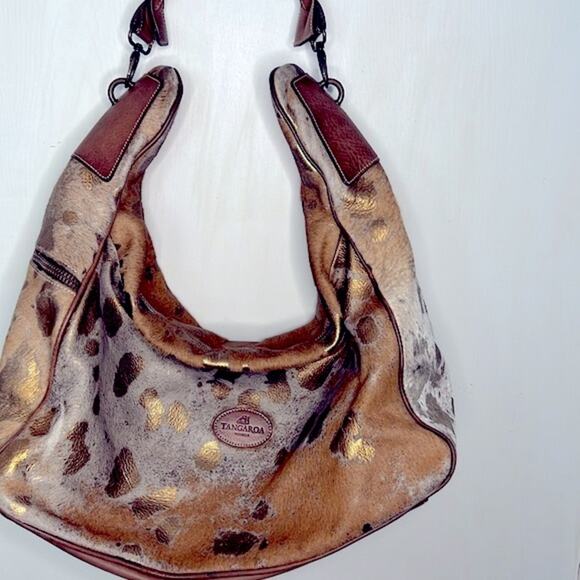 Terrida Tangaroa Venezia Animal Print Leather Travel Duffle Weekend Bag - Picture 3 of 16